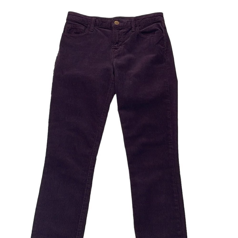 J Brand Corduroy Pants Skinny Leg Blackberry Purple Size 25